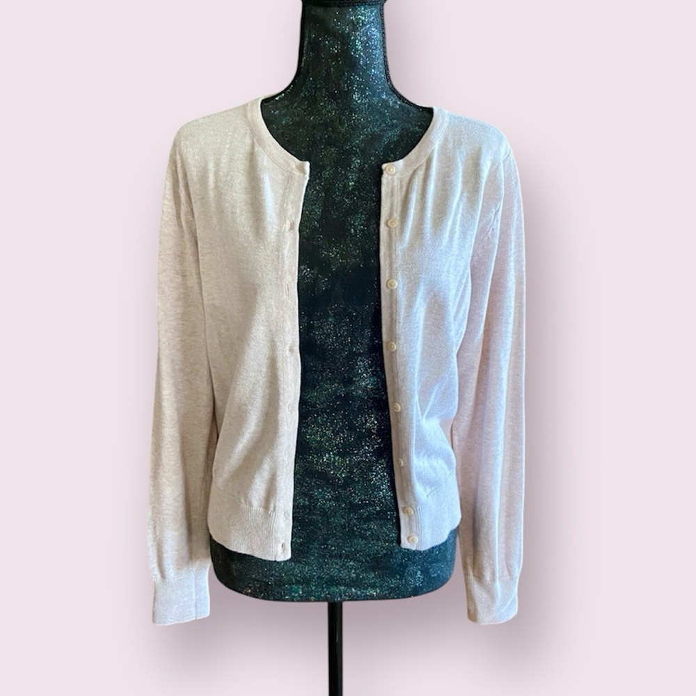 H & M Tan Knit Basics Cardigan